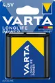 VARTA Batterien 4,5V Flachbatterie, Blockbatterie, 1 Stück, Longlife Power, Alkaline, ideal für Lampen und energieaufwändige Geräte
