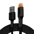 Green Cell KABGC11 USB Kabel 2 m USB 2.0 USB A Micro-USB B Schwarz (KABGC11)