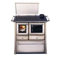 WESTMINSTER Holzherd "K 85F", cappuccinofarben, Stahl, 6 kW, Dauerbrand geeignet - beige