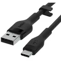 Belkin USB-Kabel, USB-C-Kabel auf USB Belkin BOOSTCHARGE Flex Schwarz 3 m (1 Stück)