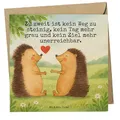 Mr. & Mrs. Panda faltkarte Hochzeit Igel Design - Geschenk, Ehe, Glückwunschkarte, Liebe, doppelkarte, Grußkarte, Hochzeitskarte, anlasskarte, Paargeschenk, Klappkarte