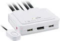 InLine 63613I KVM Switch 2-fach DisplayPort Umschalter 1.2, 4K USB weiß
