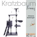 Kratzbaum Katzenbaum Katzenkratzbaum 138 cm XXL Kletterbaum Spielbaum Hellgrau