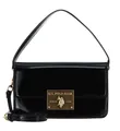 U.S. POLO ASSN. Winton Flap Handle Bag Abendtasche Tasche Black Patent Leather