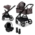 Moon AURA Kombikinderwagen SET inkl. Cosmo 2.0 Babyschale tonka - melange TOP