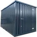 LagercontainerXXL 3m Lagercontainer mit Einflügeltür & Doppelverriegelung RAL7021 Schwarzgrau 2,95x2,14x2,09