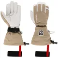 Hestra Heli Ski 5-Finger Handschuhe Skihandschuhe Fingerhandschuhe Damen/Herren - mit Futter, Klettverschluss, Klettverschluss Herbst-Winter Winter - 7 HS beige