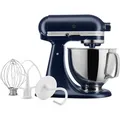 KitchenAid 5KSM125EIB Tintenblau, 4,8 l Küchenmaschine, offizielle KitchenAid-Ga