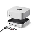 UGREEN Mac mini M4 Dock USB C Hub Dockingstation Mac mini Ständer für Mac mini M4/M4 Pro mit M.2 NVMe SSD-Erweiterung 7 USB-Anschlüsse 10Gbps SD/TF 3.0 rutschfestes Design Nahtlose Passform