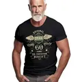 LOBO NEGRO® T-Shirt zum 60. Geburtstag: Original seit 1966 - Zur Perfektion gereift schwarz XL