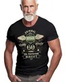 Herren T-Shirt für Männer zum 60. Geburtstag: Original Jahrgang 1966-60 Jahre zur Perfektion gereift