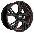 17 Zoll Alufelge MAM WHEELS RS5 17"x7.50" 5x112 PCD ET30 66.6mm Felge Schwarz/rot