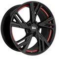 MAM Wheels Rs5 Black Painted Red Inside 7.5x17 ET 30 5/112 Alufelge Rot