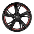 1x MAM WHEELS MAM RS5 black painted red inside 7.5Jx17 5x112 ET30