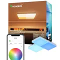nanoleaf Skylight Starter Kit, 3 LED RGBCW Smarte Deckenleuchten - Modulare WLAN LED Deckenlampen, 16 Mio. Farben, Dimmbar, Musik & Bildschirm Sync, Funktioniert mit Apple Home Alexa Google Home