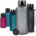 720°DGREE Trinkflasche 2l “uberBottle“ softTouch +Sieb - BPA-Frei - XXL Wasserflasche für Gym, Fitnessstudio, Workout, Fitness, Sport, Outdoor - Große Sportflasche aus Tritan - Leicht, Stoßfest