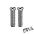 2 Stück Hohlschraube Spüle,35 mm Hohlschraube für Siebkorbventile,M12 Schrauben für Franke Spüle Ersatzteile,Blanco Spülbecken Zubehör,Silbrig Hohlschraube M12 Geeignet für Küchenspülen Siebkorbspülen