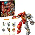 LEGO 71720 NINJAGO Feuer-Stein-Mech Spielzeug, Ninja Actionfigur - Silber