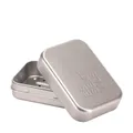 MÜHLE ESSENTIALS Seifendose - Aluminium in mattem Silber - 10 x 7 x 3,7 cm - zur Aufbewahrung von festem Shampoo, unisex