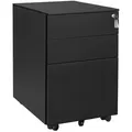 Boxxx Rollcontainer, Schwarz, Metall, 3 Schublade(n) Schubladen, 39x60x52 cm, Typenauswahl, Beimöbel erhältlich, Arbeitszimmer, Container, Rollcontainer