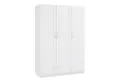 en.casa Kleiderschrank »Finning« 2 Stangen, 7 Fächer, 1 Schublade 176x120x52 cm Weiß