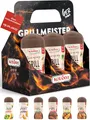 KOTÁNYI Grill Gewürze Geschenkset - 6er Träger - Geschenke für Männer - Grillzubehör & Gewürz Set für jedes BBQ - Grill Zubehör inkl. Magic Dust - [Jetzt Geburtstagsgeschenk für Männer bestellen!]