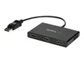 StarTech.com 3-Port Multi Monitor Adapter - DisplayPort 1.2 auf 3x HDMI MST Hub - Triple 1080p HDMI Monitore - Video Splitter für den erweiterten Desktop-Modus nur auf Windows-PCs - DP auf 3x HDMI (MSTDP123HD)