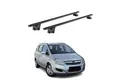 OMAC Dachträger Gepäckträger für Opel Zafira B 2007-2014 Aluminium Schwarz 2 tlg ABE (2-St), Wasserbeständig,Abnehmbar,Multifunktional,Leichtgewichtig