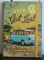 Nostalgic Art  NOTIZBUCH " VW BULLI - LET`S GET LOST ", A5, 128 Seiten, Neu