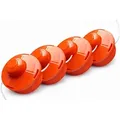 NEMAXX® FS1 Tap & Go Fadenkopf Tippautomatik Doppelfaden 4er-Set – Motorsense/Freischneider – M10x1,25 Linksgewinde, Schnittkreis 380 mm – O...