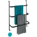 Wenko Handtuchhalter Tür Dusche Irpinia Schwarz Handtuchhalter