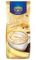 KRÜGER Family Cappuccino Sahne Caramel, aromatisiertes Getränkepulver mit löslichem Bohnenkaffee, koffeinhaltig, 500 g Beutel