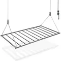 Natural Goods Berlin platzsparender Wäscheständer SWING, Deckenwäscheständer Stahl, Wäscheständer Decke, Deckenwäschetrockner raumsparendem,... - Schwarz
