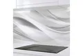Rodnik Küchenrückwand Silver Waves, monolithische ABS-Platte mit Direktdruck, formstabil und langlebig