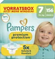 Pampers Premium Protection 15kg+ Größe 7 Hautschutz Auslaufschutz 156 Windeln