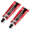 Das günstige Doppelpack Schuh Reparaturpaste 2 x 90g für Stiefel, Schuhe und Sohlenreparatur I Schuhreparatur Set I Schuhreparaturpaste, Absatz Reparatur Set, Schuhsohle Reparaturpaste (beige)