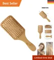 Ergonomische Holz-Haarbürste mit Luftkissen – Sanfte Pflege und Anti-Frizz