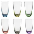 Bohemia Longdrinkbecher Viva Colori farbige Trinkgläser 350ml 6er Set