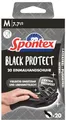 Spontex Black Protect, 20 Einmalhandschuhe aus Nitril, besonders reißfest und strapazierfähig, latexfrei und ungepudert, Größe M (1 x 20 Stück)