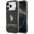 US Polo DH und Bottom Stripe Logo MagSafe Hülle für iPhone 17 Pro Schwarz