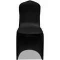 vidaXL 50 x Stuhlhusse Stretchhusse Schwarz