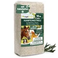 napfpower 14 kg Hanfeinstreu mit Eukalyptus  für Hühner, Kleintiere & Pferde