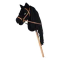 HKM Hobby Horse Mini-schwarz 152109100.0001 Steckenpferd Horsing Sport + Trense