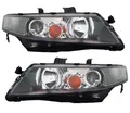 Scheinwerfer Set für Honda Accord VII 7 2003-2005 H1 Schwarz Gelb Halogen