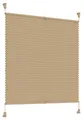 Plissee beige 105 x 160cm Easyfix verspannt Plisseerollo Tür Fenster Faltrollo