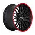 1x BARRACUDA VOLTEC T6 mattblack puresports color trim rot 8.5Jx19 5x112 ET38