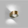 Wandleuchte LIGHT-POINT, dimmbar, Gold / Messing, für Wohnzimmer, Aluminium - 8.8 - 8 - 4.5