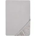 Biberna Feinjersey Spannbettlaken (sturmgrau, 90 - 100 x 200 cm)