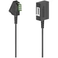 Hama Hama Telefon (analog) Anschlusskabel [1x TAE-U-Stecker - 1x TAE-U-Buch Telefonkabel, (1000.00 cm) schwarz