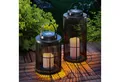 esotec LED Laterne Solar Dekoleuchten "Sara" 2er-Set
